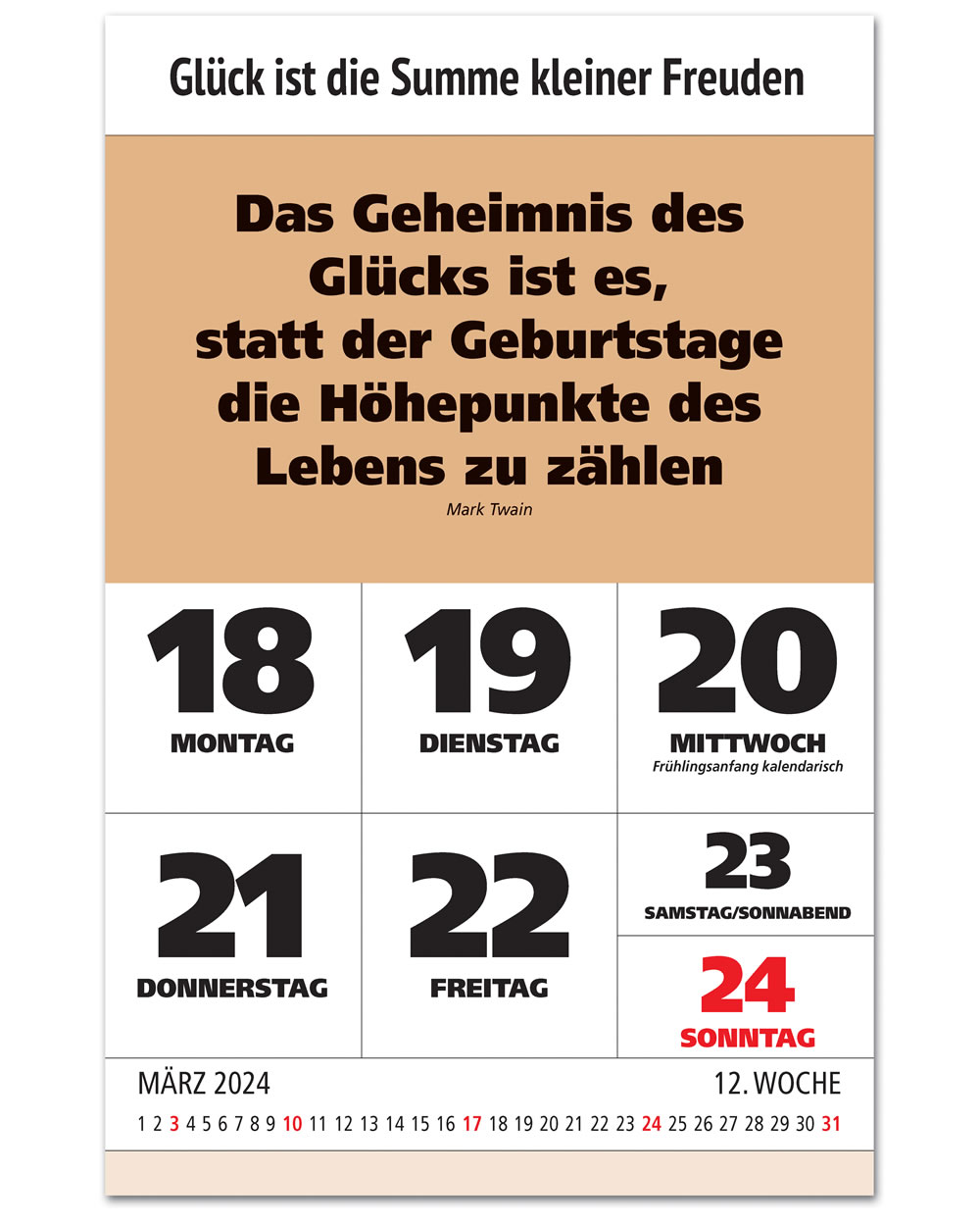 IMPULS-Wochenspruch Kalender 2024 *
