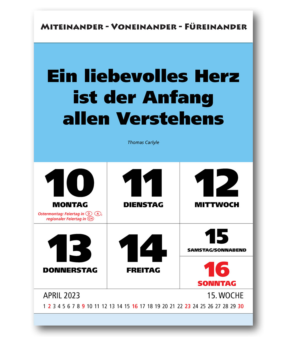 IMPULS-Wochenspruch Kalender 2023* - ABVERKAUF
