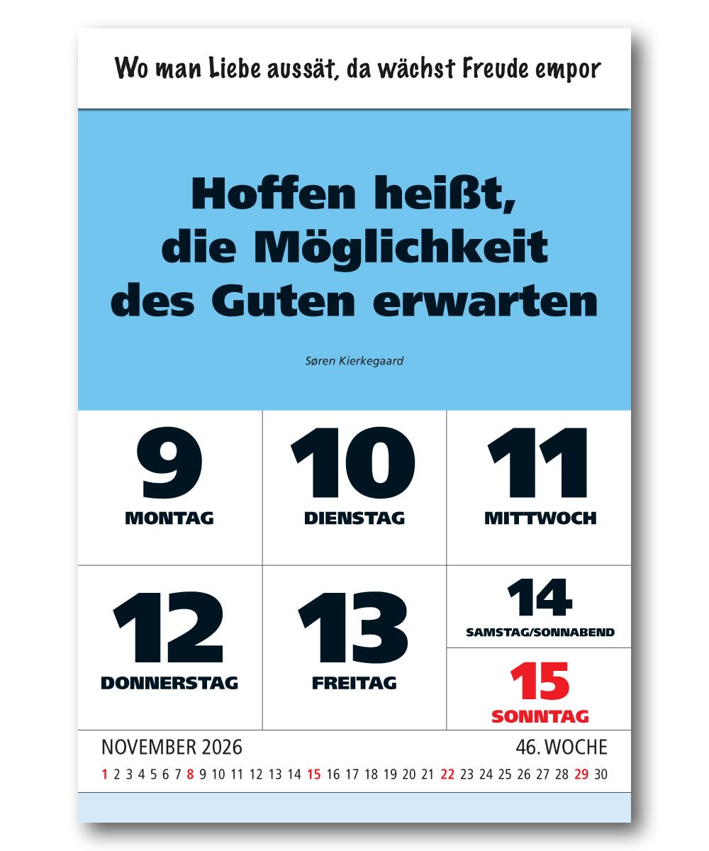 IMPULS-Wochenspruch Kalender 2026 *
