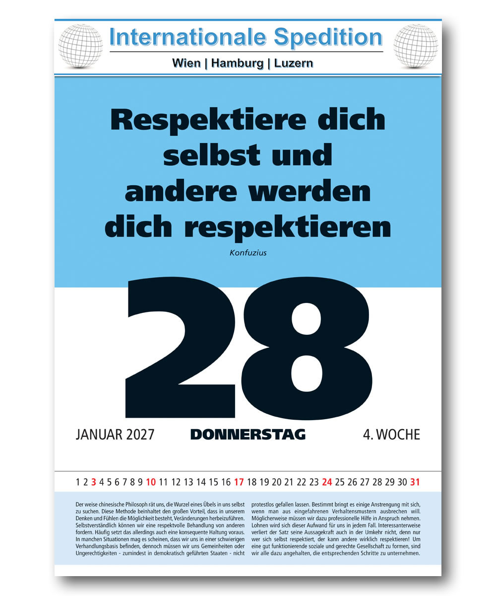 IMPULS-Tagesspruch Kalender 2027 *