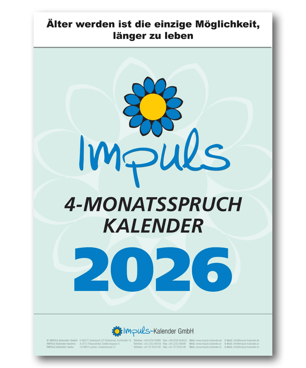 IMPULS-4-Monatsspruch Kalender 2026 *