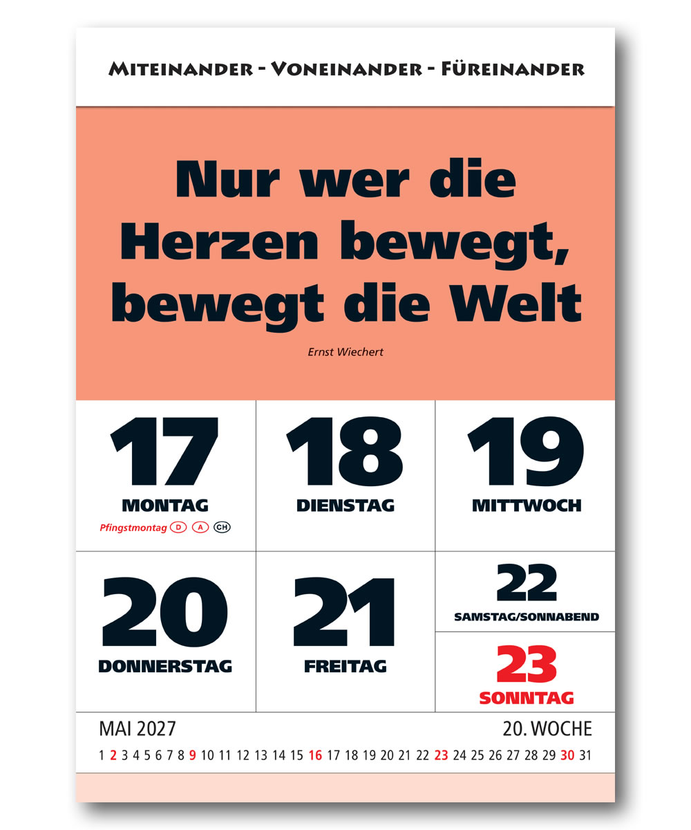 IMPULS-Wochenspruch Kalender 2027 *