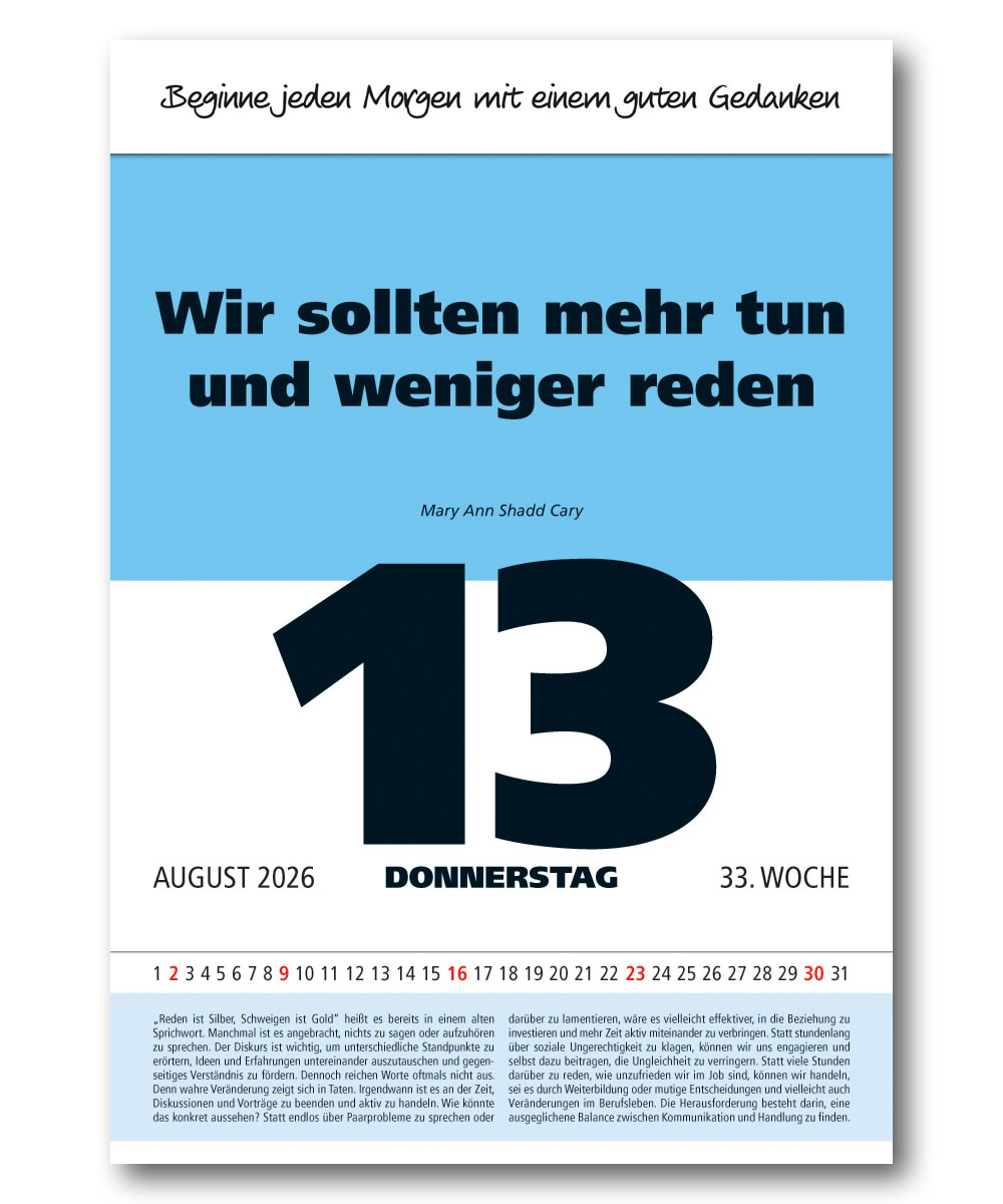 IMPULS-Tagesspruch Kalender 2026 *