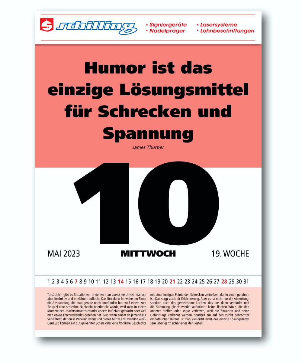 Impuls TAGESSPRUCHKALENDER MIT KOSTENLOSER FIRMENWERBEMÖGLICHKEIT Impuls TAGESSPRUCHKALENDER MIT KOSTENLOSER FIRMENWERBEMÖGLICHKEIT
