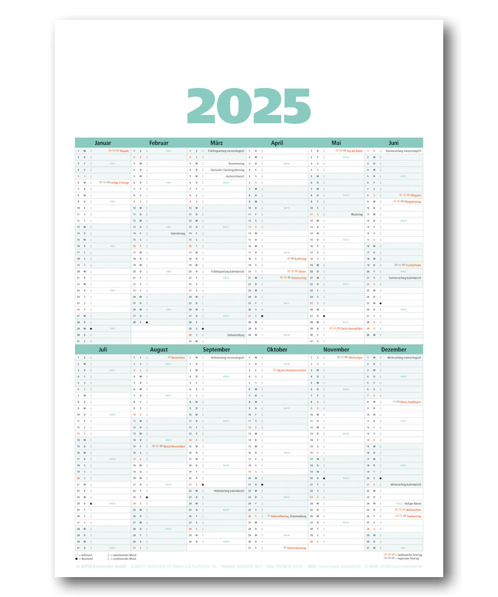 IMPULS-Wochenspruch Kalender 2025 * 