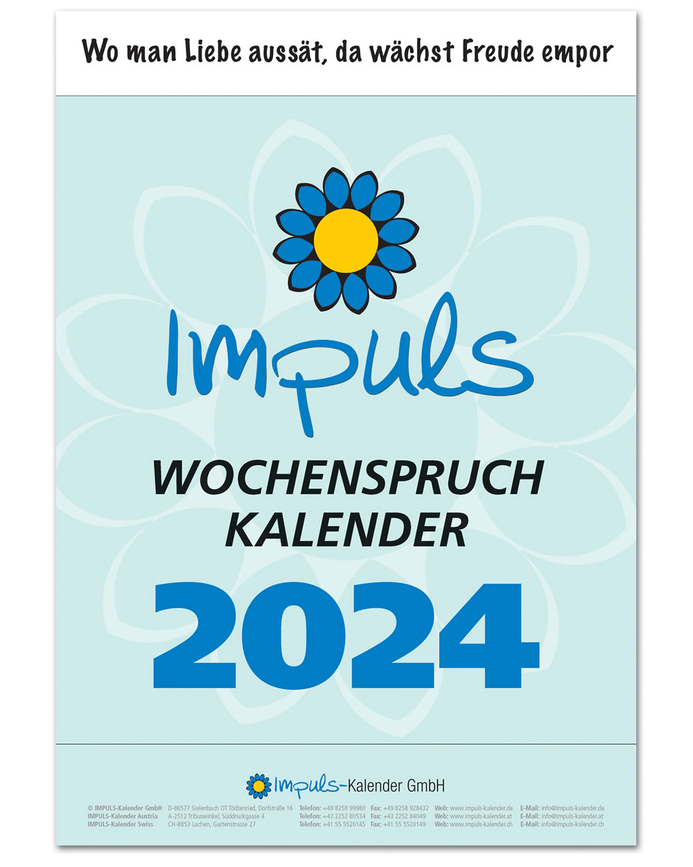 Set-Angebot IMPULS-WOCHENSPRUCH-Kalender 2025 und Rolf H. Ruhleder-Spruchbuch