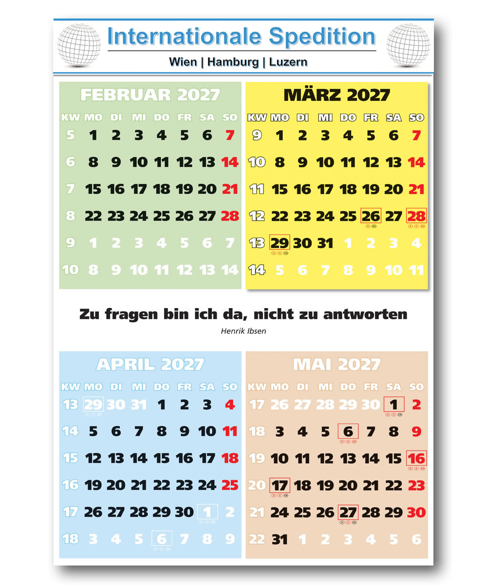 IMPULS-4-Monatsspruch Kalender 2027 *