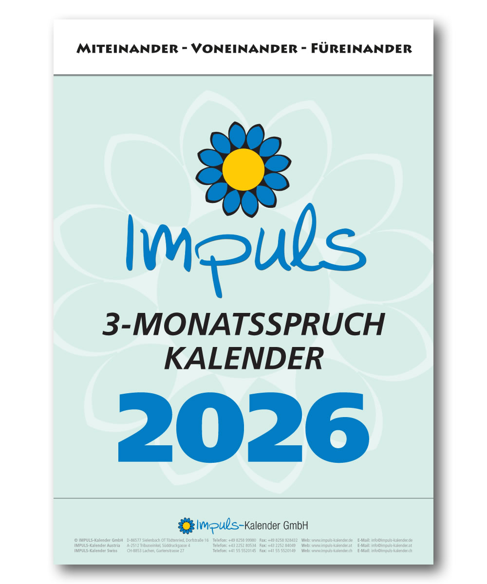 IMPULS-3-Monatsspruch Kalender 2026 *