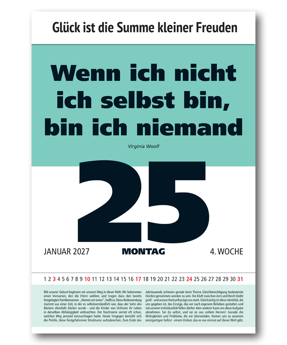 IMPULS-Tagesspruch Kalender 2027 *
