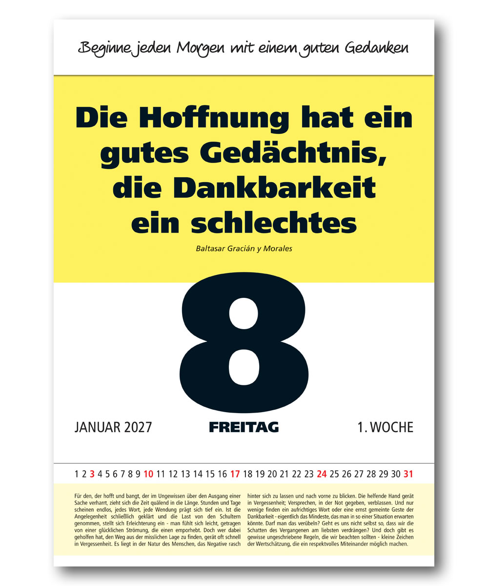IMPULS-Tagesspruch Kalender 2027 *