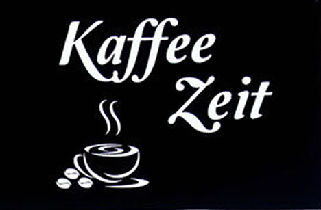 Motiv: Kaffee Zeit (schwarz)