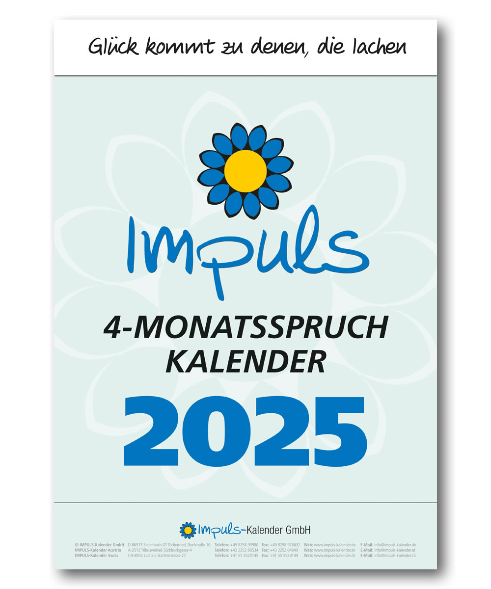  Impuls 4-Monatsspruch Kalender 2025 Leitspruch Zitate Sprüche Illustration 