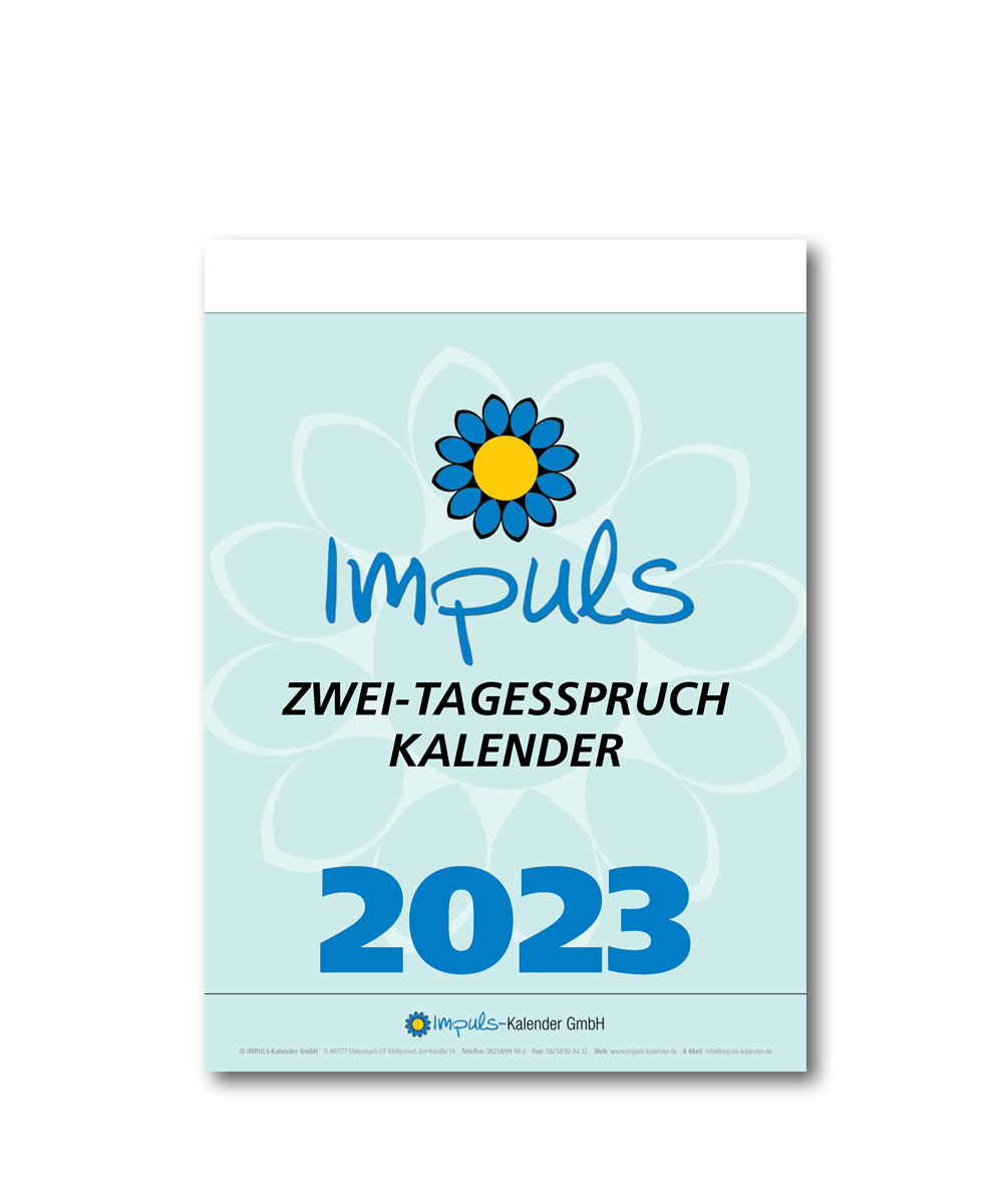 IMPULS-Zwei-(2)Tagesspruch Kalender  2023* - ABVERKAUF