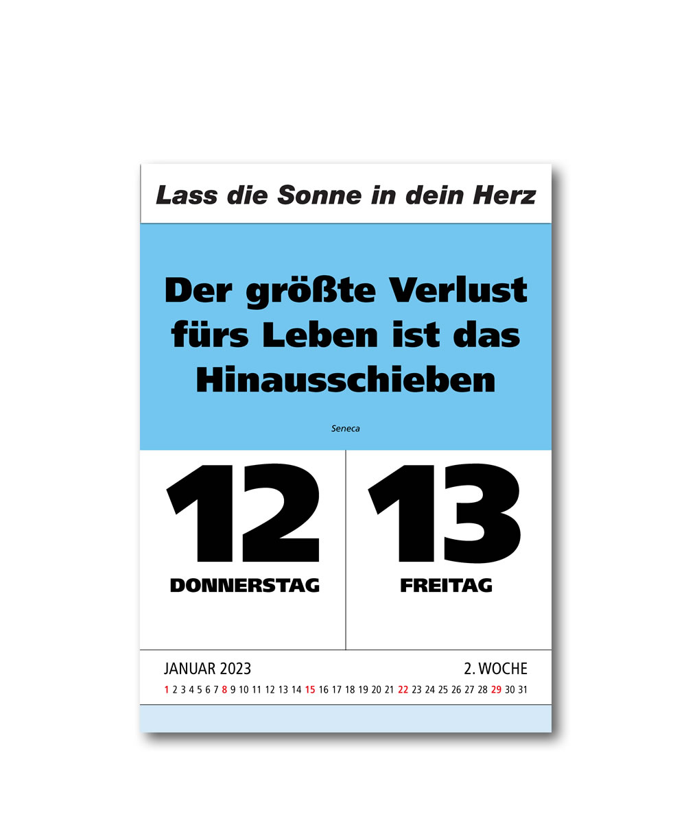 IMPULS-Zwei-(2)Tagesspruch Kalender  2023* - ABVERKAUF