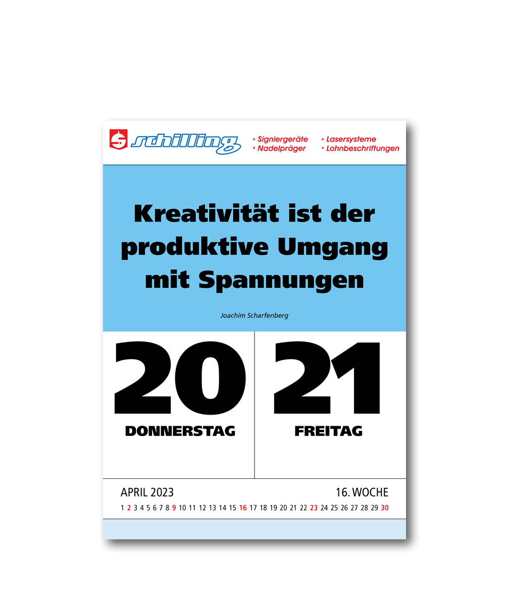 IMPULS-Zwei-(2)Tagesspruch Kalender  2023* - ABVERKAUF