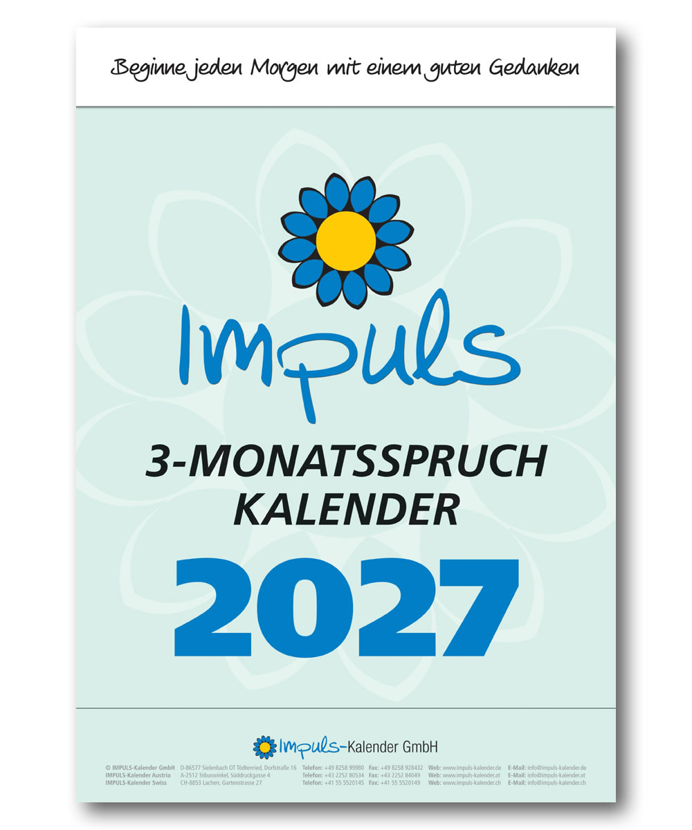 IMPULS-3-Monatsspruch Kalender 2027 *