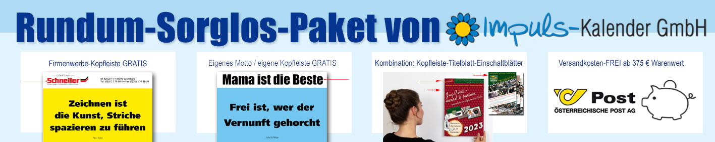 Impuls Kalender GmbH - Rundum Sorglospaket - Die Serviceleistungen von Impuls - günstig kaufen Impuls Kalender GmbH - Rundum Sorglospaket - Die Serviceleistungen von Impuls - günstig kaufen
