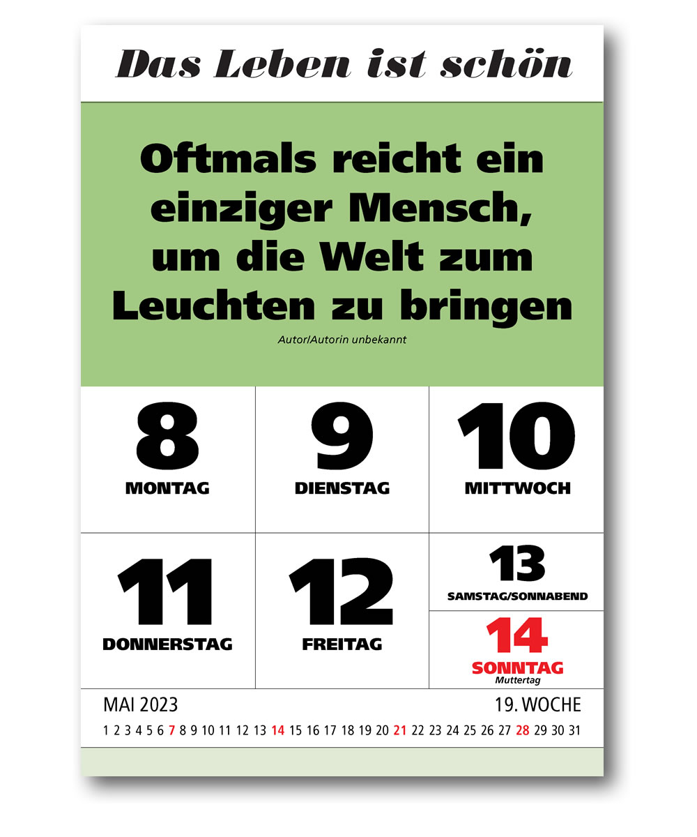 IMPULS-Wochenspruch Kalender 2023* - ABVERKAUF