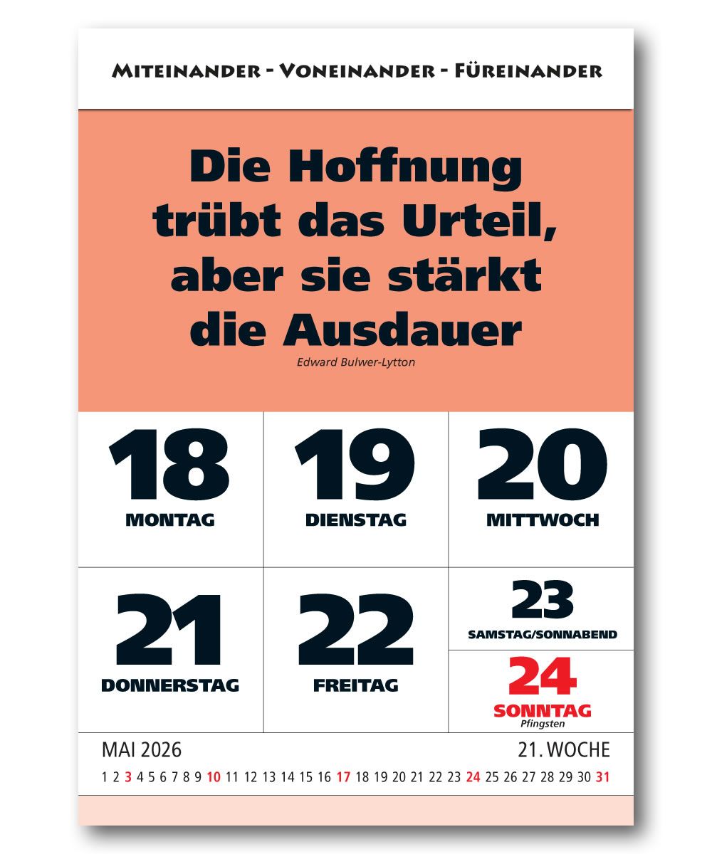 IMPULS-Wochenspruch Kalender 2026 *