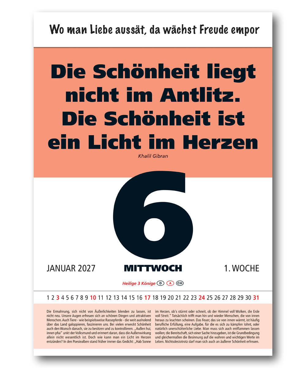 IMPULS-Tagesspruch Kalender 2027 *