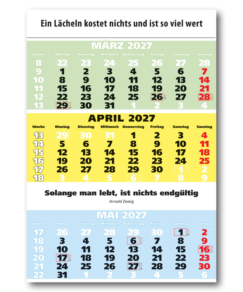 IMPULS-3-Monatsspruch Kalender 2027 *