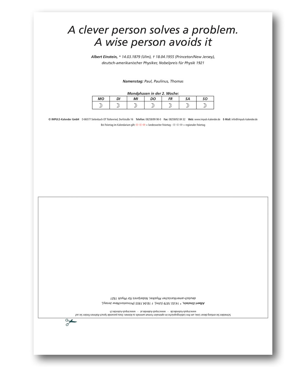 IMPULS-Tagesspruch Kalender 2027 *