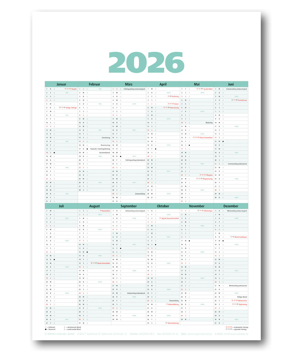 IMPULS-Wochenspruch Kalender 2025 * 