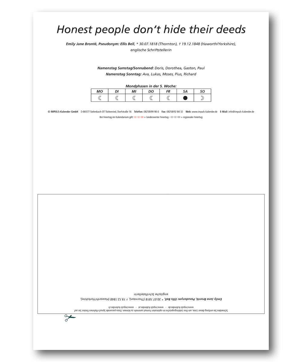 IMPULS-Tagesspruch Kalender 2027 *