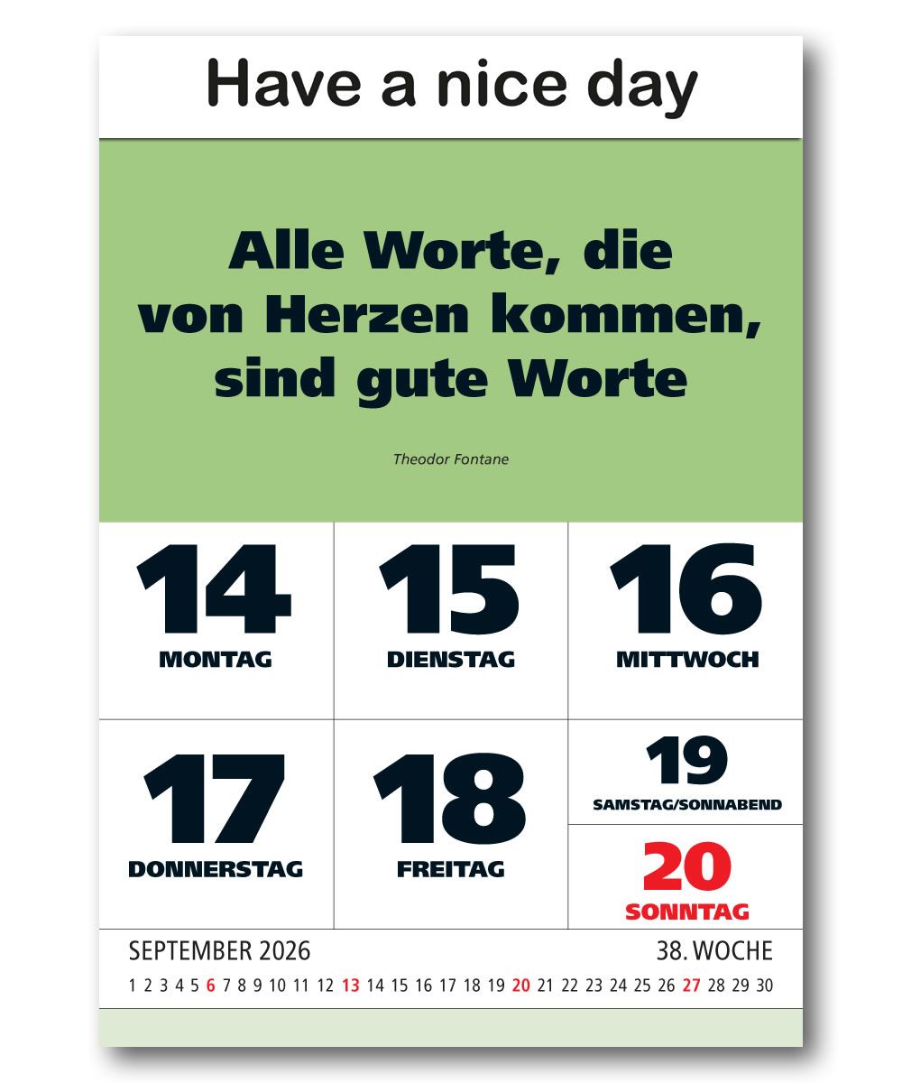 IMPULS-Wochenspruch Kalender 2026 *