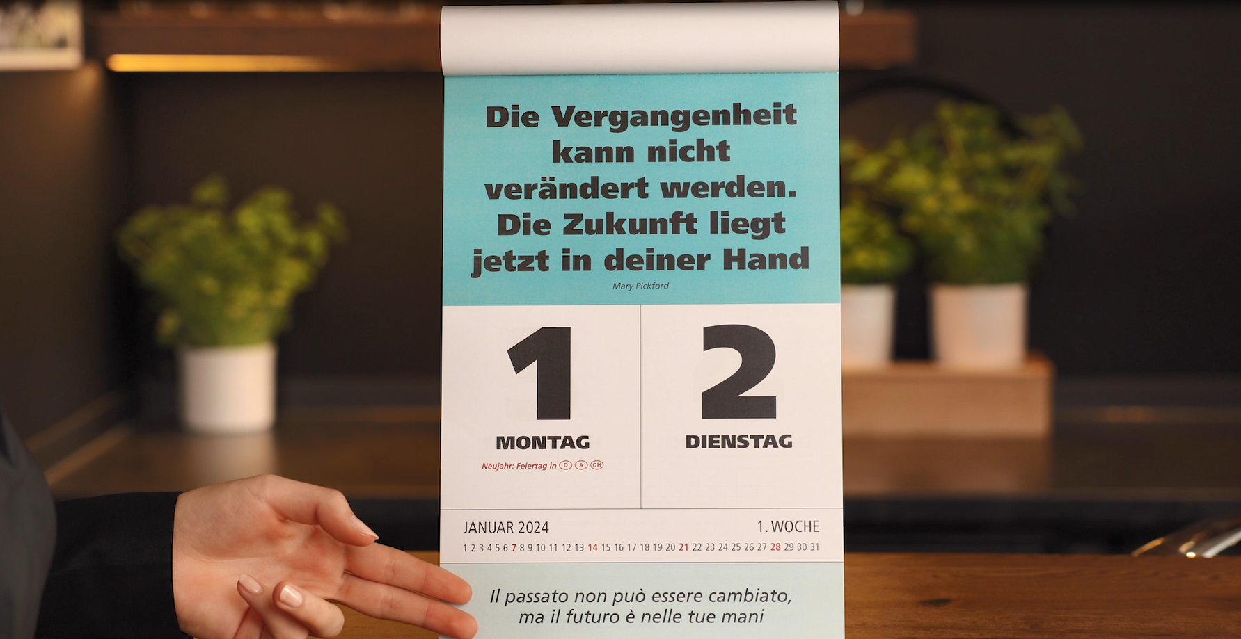 Impuls-Kalender Zitatekalender Sprüchekalender Leitspruch Zweitagesspruchkalender Doppio 2024