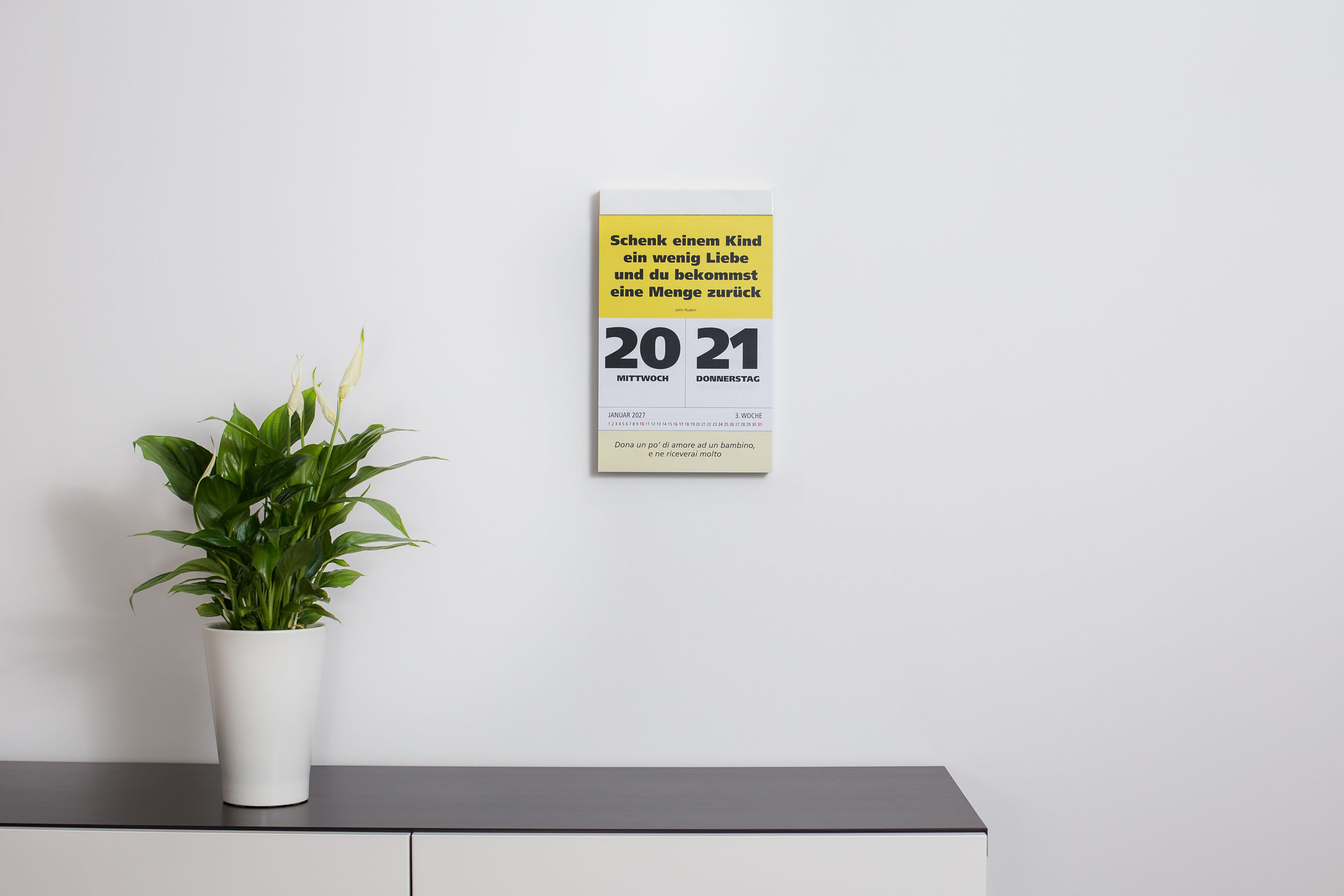 IMPULS-Zwei-(2)Tagesspruch Kalender Saison 2027 - DOPPIO *