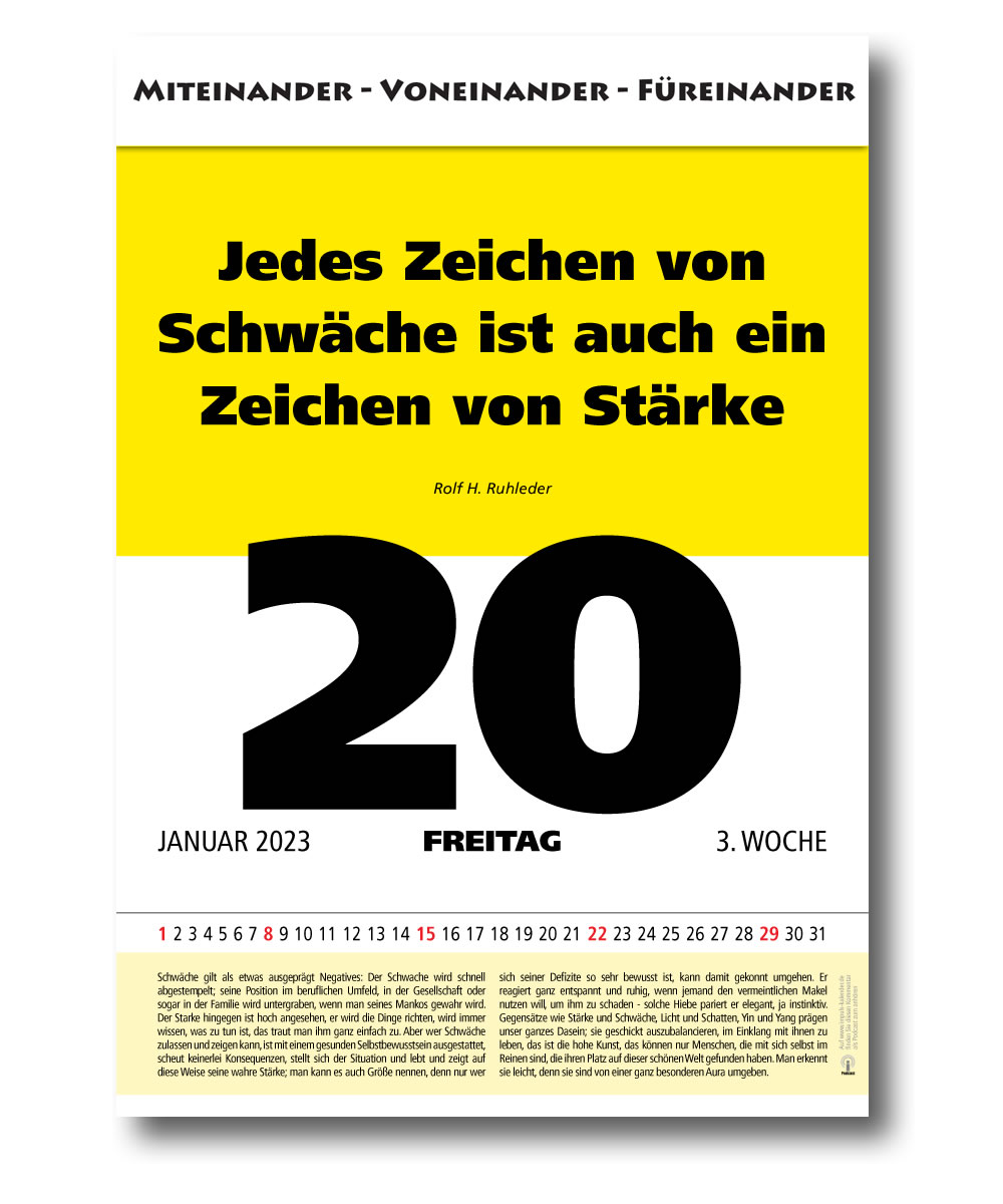 IMPULS-Tagesspruch Kalender 2023* -  Abverkauf