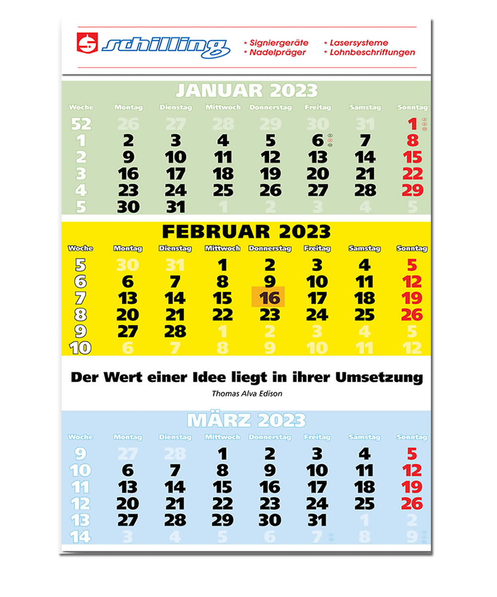 IMPULS-3-Monatsspruch Kalender 2023* - ABVERKAUF