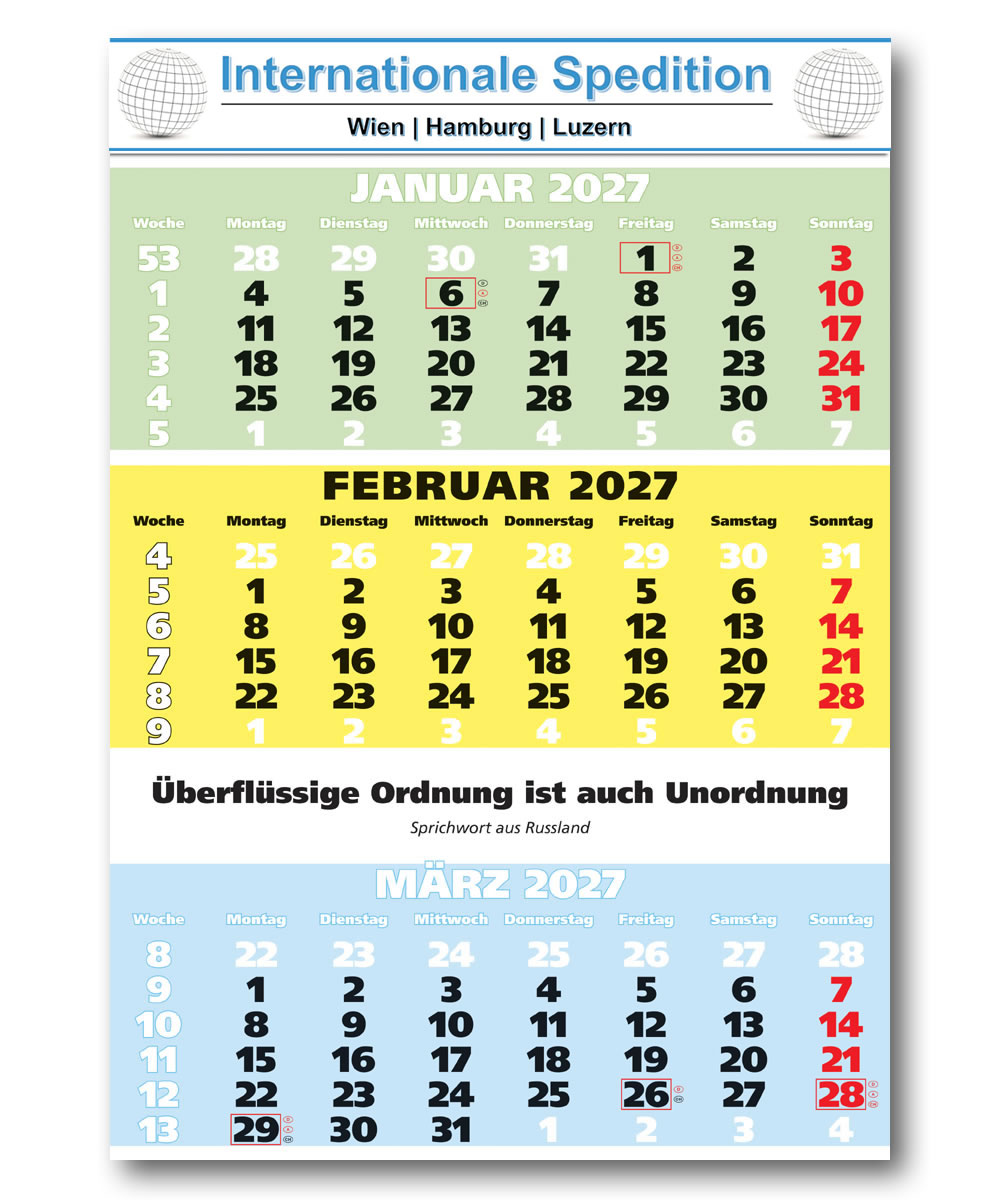 IMPULS-3-Monatsspruch Kalender 2027 *