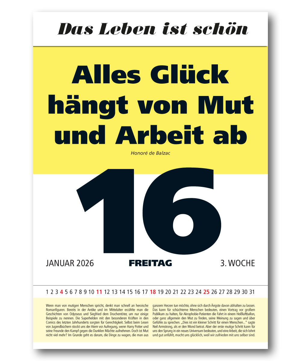 IMPULS-Tagesspruch Kalender 2026 *