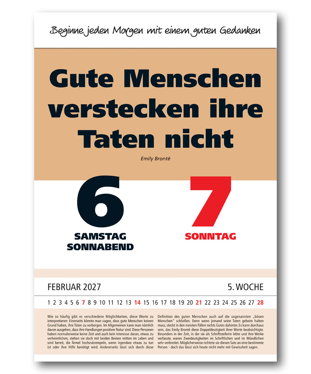 IMPULS-Tagesspruch Kalender 2027 *