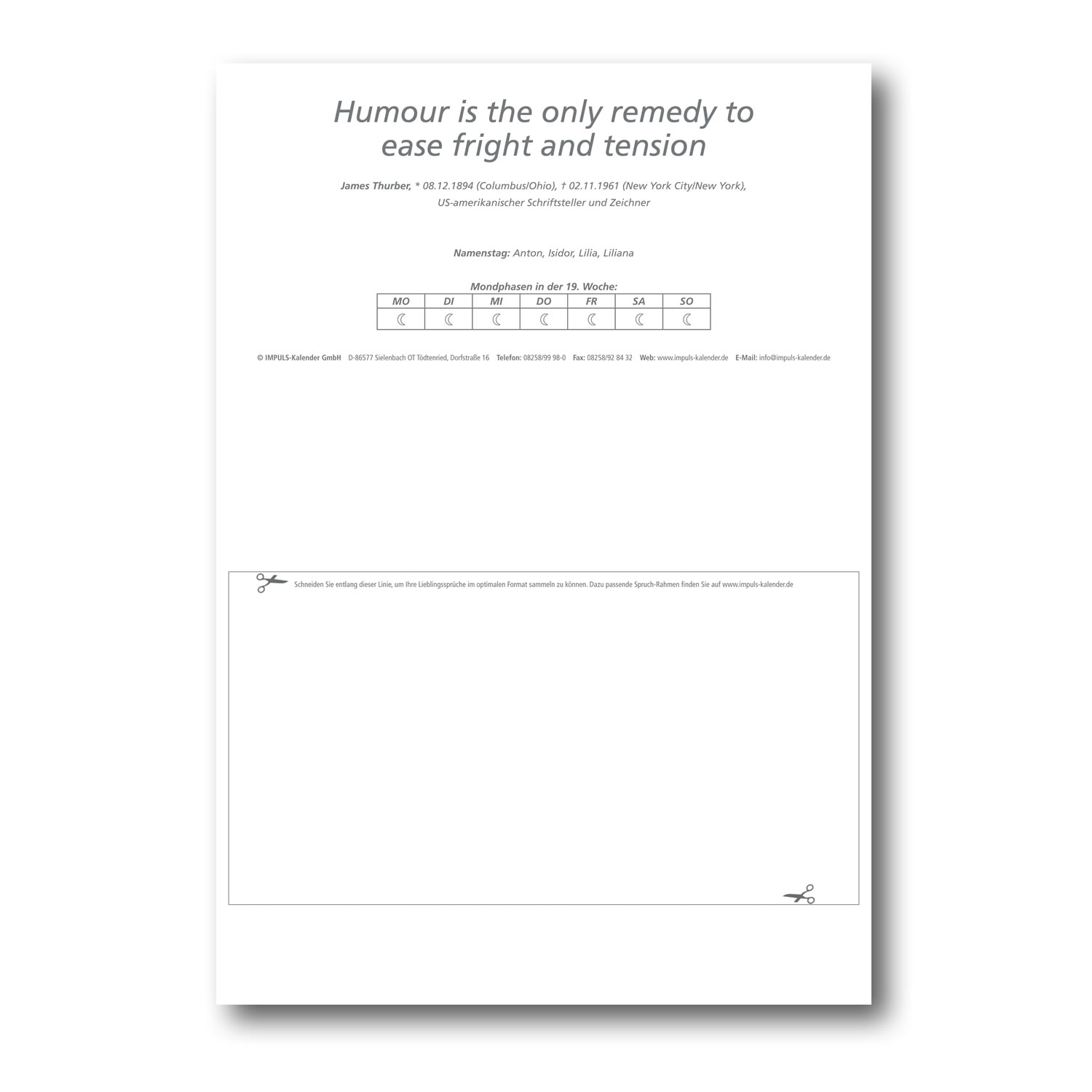 IMPULS-Tagesspruch Kalender 2023* -  Abverkauf