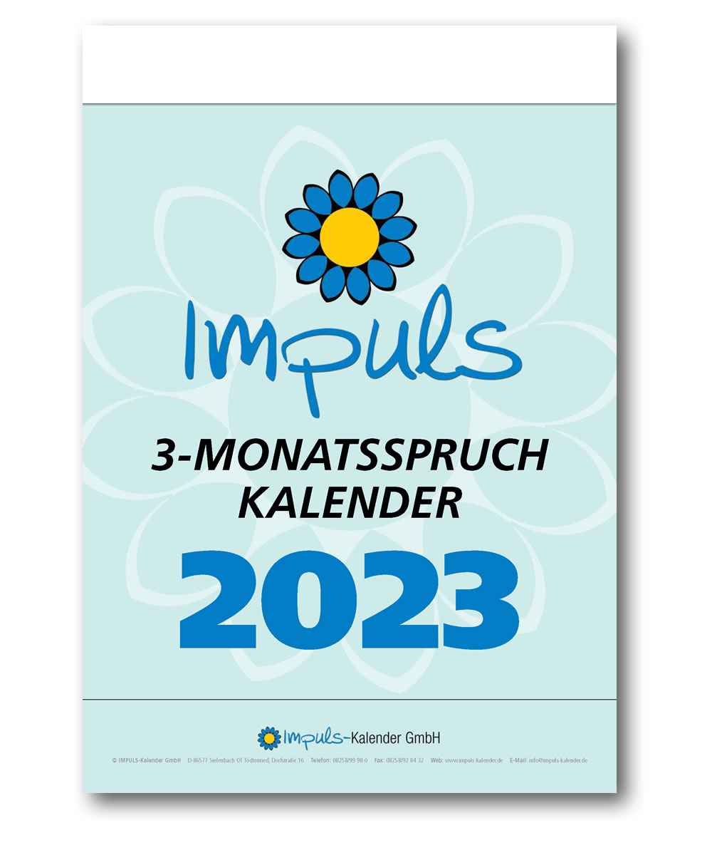 IMPULS-3-Monatsspruch Kalender 2023* - ABVERKAUF