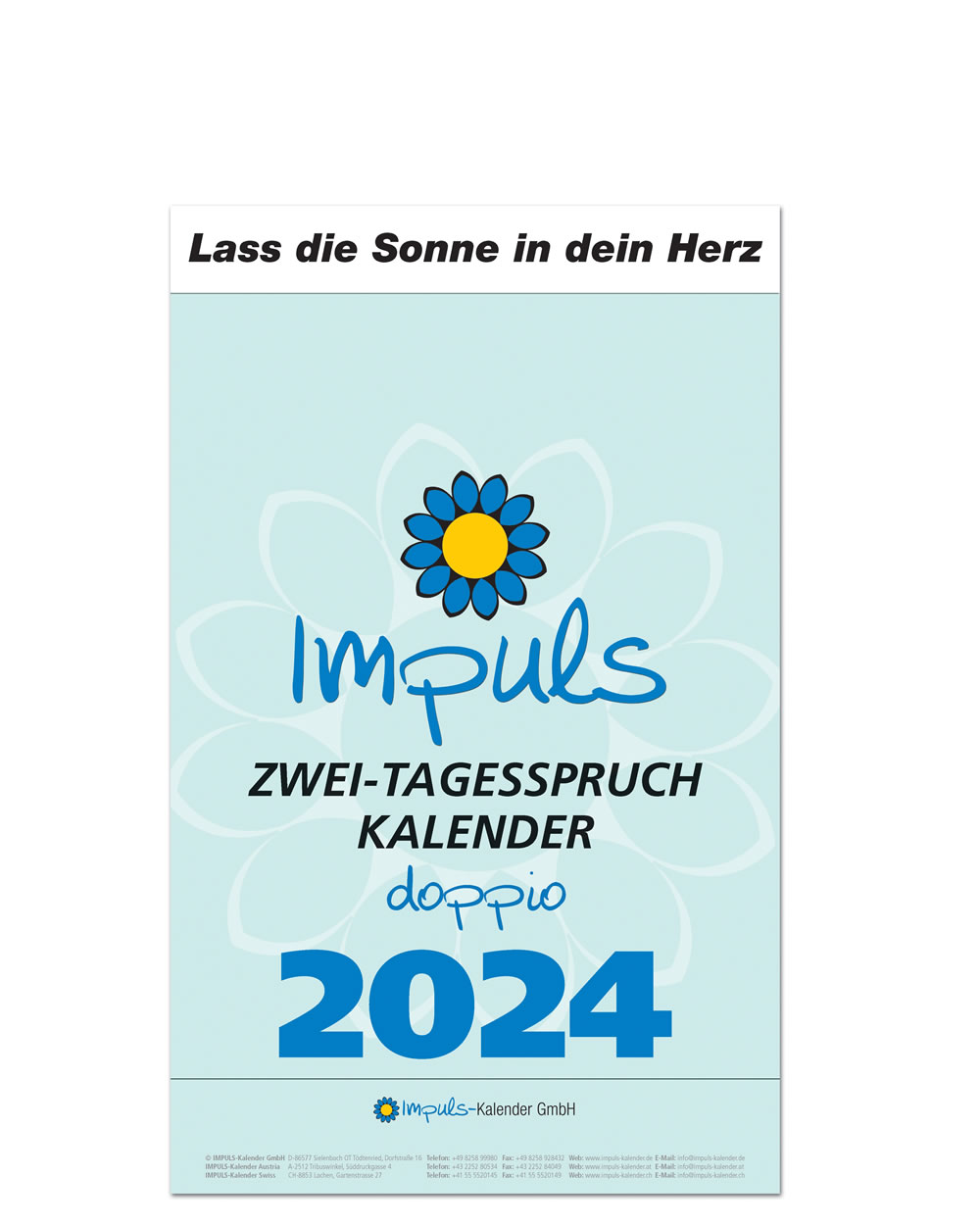IMPULS-Zwei-(2)Tagesspruch Kalender Saison 2024 - DOPPIO *