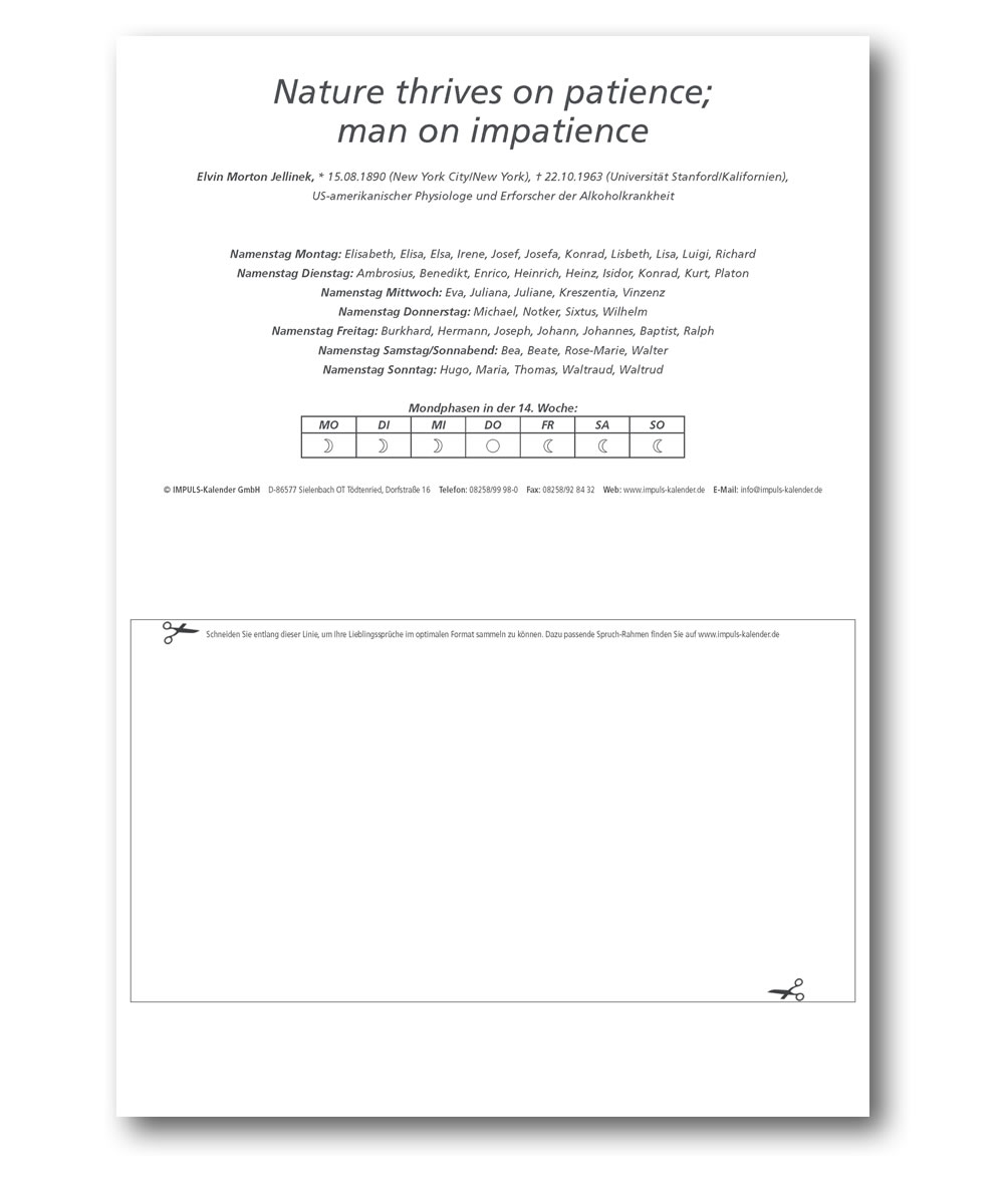 IMPULS-Wochenspruch Kalender 2023* - ABVERKAUF