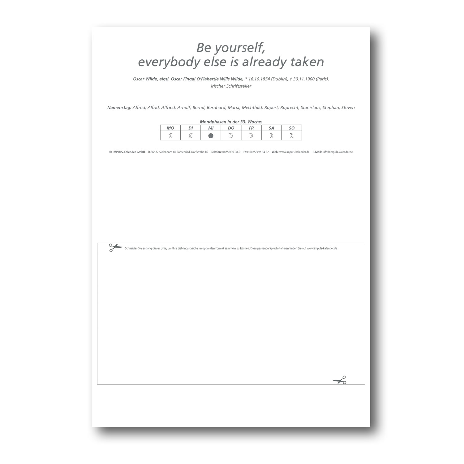 IMPULS-Tagesspruch Kalender 2023* -  Abverkauf