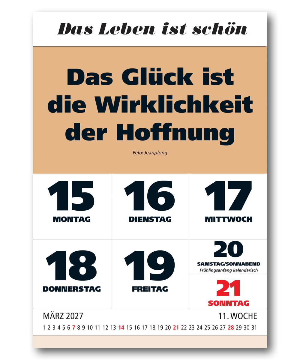 IMPULS-Wochenspruch Kalender 2027 *