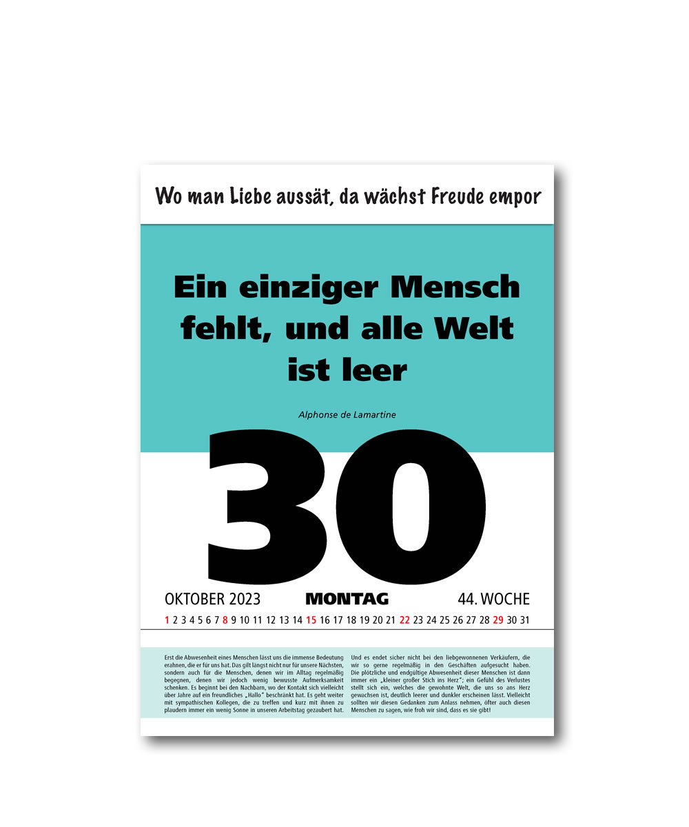 IMPULS-Zwei-(2)Tagesspruch Kalender  2023* - ABVERKAUF