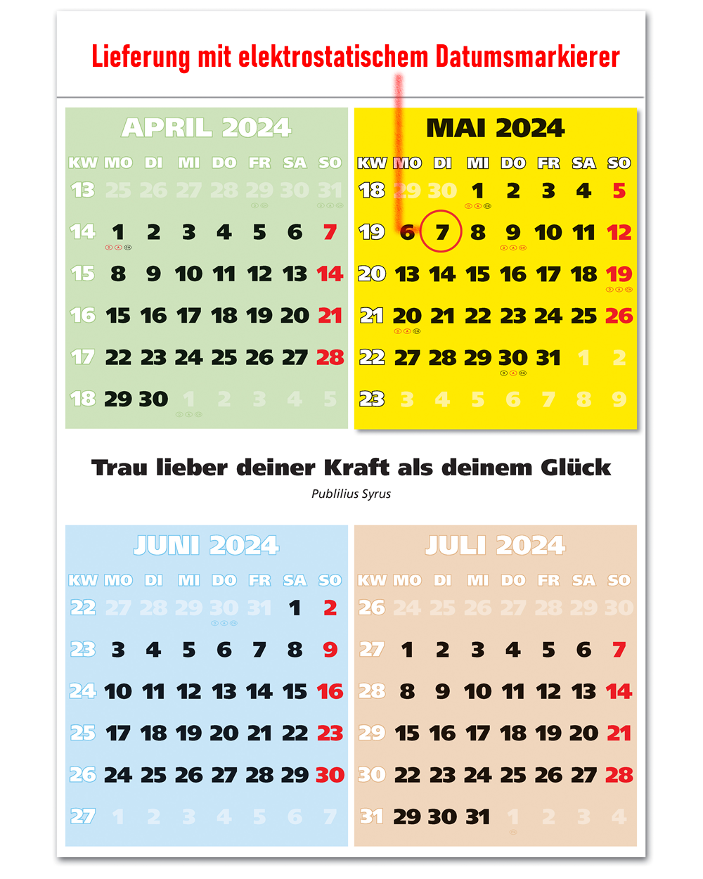 IMPULS-4-Monatsspruch Kalender 2025 * 