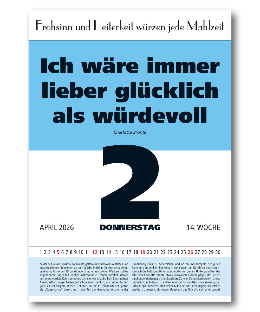 IMPULS-Tagesspruch Kalender 2026 *